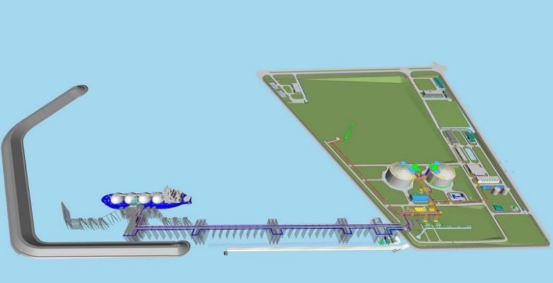 Mặt bằng bố trí Kho cảng LNG Sơn Mỹ.( nguồn: Tòa soạn tạp chí năng lượng Việt Nam)